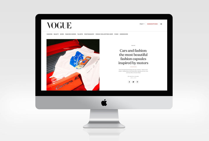 VOGUE Italy Features Porsche 993 Supercup Design by Parade Lap